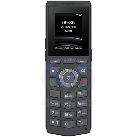 Téléphone IP Wi-Fi Sans-Fil Robuste 4 Comptes SIP Écran LCD Couleur de 2" W610W