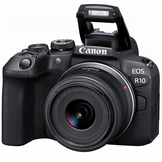 APPAREIL PHOTO HYBRIDE CANON EOS R10 + OBJECTIF RF-S 18-45MM F4.5-6.3 IS STM KIT EOS R10 + RF-S 18-45mm